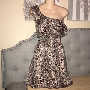 One shoulder Medium women’s cheetah dress